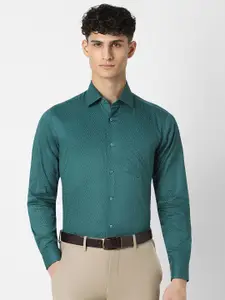 Van Heusen Men Printed Pure Cotton Casual Shirt