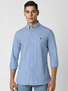Van Heusen Sport Men Slim Fit Micro Checks Opaque Pure Cotton Casual Shirt