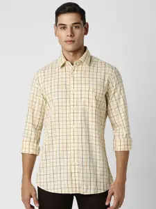 Van Heusen Sport Men Checked Slim Fit Pure Cotton Casual Shirt