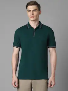 Louis Philippe Sport Men Solid Polo Collar Slim Fit T-shirt