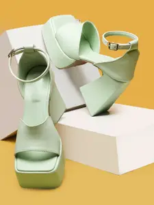 Try Me Party Block Pumps with Heel Sandal