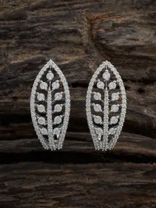 Kushal's Fashion Jewellery Embellished Bridal Gold-Plated Zircon Studded Contemporary Studs