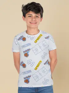 Allen Solly Junior Boys Typography Printed Round Neck T-shirt
