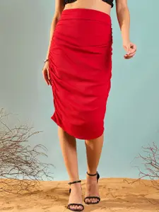 RARE Women A-Line Midi Skirt