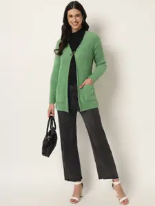 Chemistry Embellished V-Neck Pure Woollen Shrug