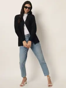 Chemistry Embellished V-Neck Pure Woollen Shrug