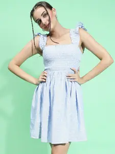 Oxolloxo Floral Print Fit & Flare Dress