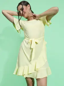 Oxolloxo Ruffled Fit & Flare Mini Dress