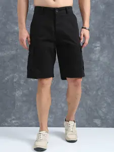 The Roadster Lifestyle Co Men Relaxed Fit Cotton Cargo Shorts