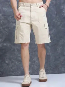 The Roadster Lifestyle Co Men Relaxed Fit Cotton Cargo Shorts