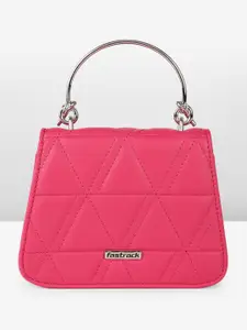 Fastrack Structured Satchel with Quilted Detail