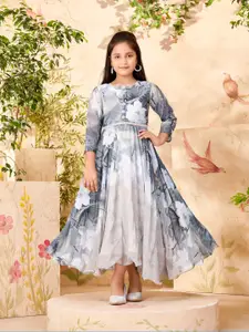 BAESD  Floral Printed Georgette Maxi Dress