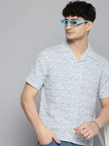 Levis Pure Cotton Opaque Relaxed Fit Floral Printed Casual Shirt