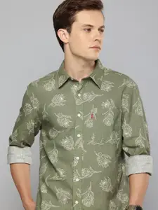 Levis Linen Cotton Slim Fit Floral Printed Casual Shirt