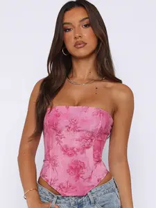 MIAKEE Floral Printed Tube Top