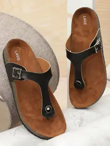 Lavie Women Embellished T-Strap Flats with Buckles