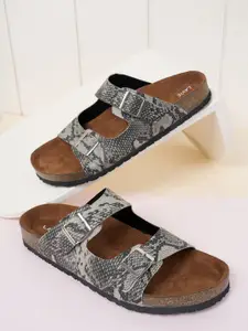 Lavie Women Animal Printed Open Toe Flats