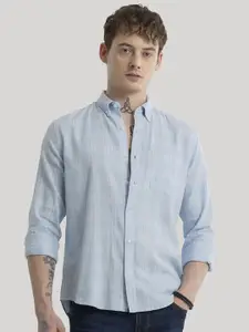 Snitch Men Smart Slim Fit Tartan Checks Button-Down Collar Pure Cotton Pocket Casual Shirt