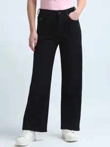 U.S. Polo Assn. Women Wide Leg High-Rise Stretchable Jeans