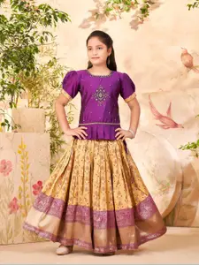 Aarika Girls Embroidered Ready to Wear Lehenga Choli