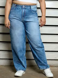 Freeform by High Star Plus Size Women High-Rise carrot fit Jeans