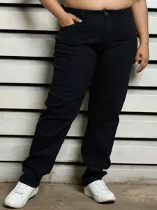 Freeform by High Star Plus Size Women High-Rise Slim mom Stretchable Jeans