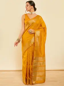 Soch Polka Dot Zari Woven Saree With Blouse