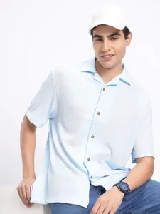 Aeropostale Textured Relaxed Fit Casual Shirt