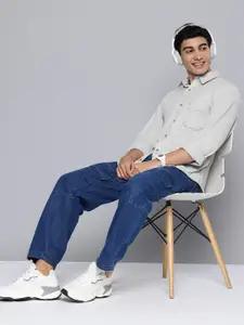 Aeropostale Men Textured Relaxed Fit Casual Shirt