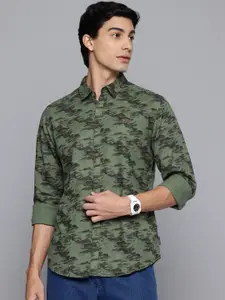 Aeropostale Men Camouflage Pure Cotton Casual Shirt