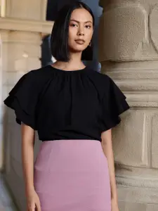 all about you Flutter Sleeve Top