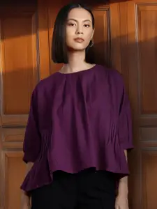 all about you Cotton-Linen Top