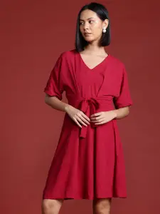 All About You Formals Belted A-Line Dress