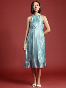 all about you Halter Neck Fit & Flare Midi Dress