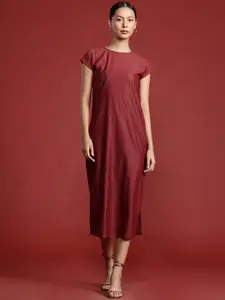 All About You Formals Ribbed Shift Midi Dress