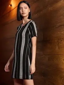 all about you Striped Pure Cotton Sheath Dress