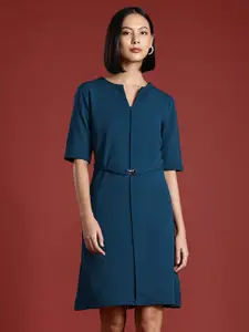 All About You Formals Textured Mini Sheath Dress