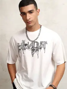 HIGHLANDER Men Graphic Printed Round Neck Relaxed Fit T-shirt