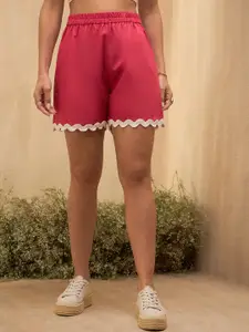 Marie Claire Women High-Rise Shorts