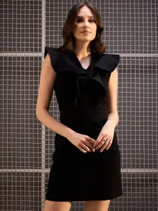 StyleStone Ruffled Sheath Mini Dress