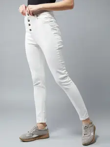 DOLCE CRUDO Skinny Fit High Rise Stretchable Regular Length Denim Jeans