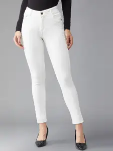 DOLCE CRUDO Women Skinny Fit High-Rise Stretchable Jeans