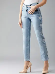DOLCE CRUDO Slim Fit High Rise Regular length Stretchable Denim Jeans
