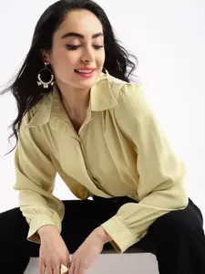 SHOWOFF Women Standard Boxy Opaque Casual Shirt