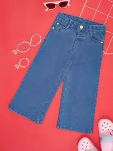 Pantaloons Junior Girls Flared Mid-Rise Jeans