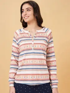 Dreamz by Pantaloons Printed Pure Cotton Lounge T-shirt