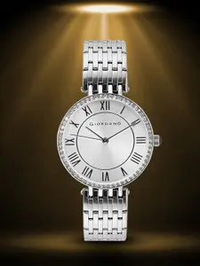 GIORDANO Women Embellished Dial & Bracelet Style Straps Analogue Watch A2083-77