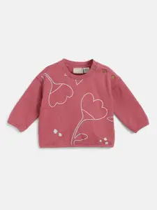 Chicco Girls Graphic Printed Long Sleeves Round Neck Sweatshirt