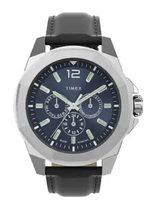 Timex Men Leather Straps Analogue Multi Function Watch TW2V43200UJ