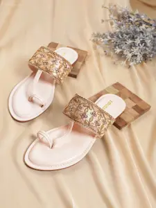 Anouk Women Ethnic - Embellished One Toe Flats